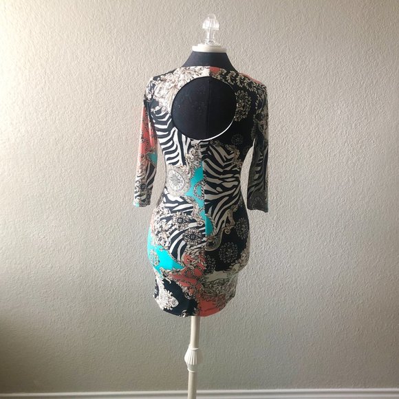 B. Darlin Abstract Pattern Women's Dress - Picture 2 of 5